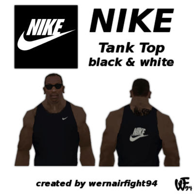 Nike Tank Top Black White