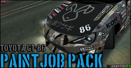 GT86 HD Paintjob Pack