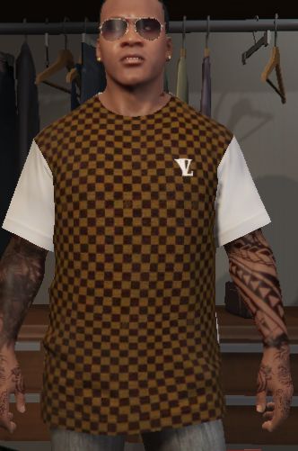 Realistic Louis Vittion Shirt for Franklin