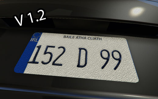 Irish Number Plate Mod V1.2