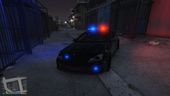 Black Mercedes-Benz C63 AMG Police