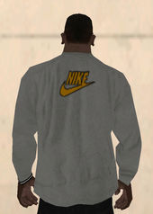 Nike Sweater Gray Orange