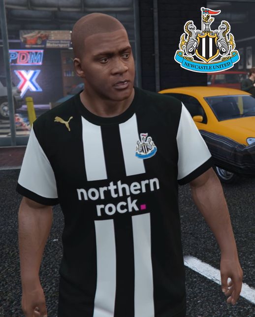 Newcastle United 2011/12 home shirt for Franklin
