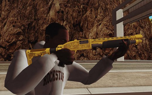 GTA V Pump Shotgun (Luxury Camo from Lowrider DLC)