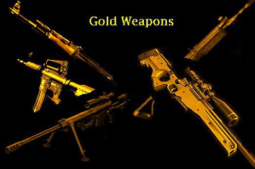 Realistic Gold Weapon Packs
