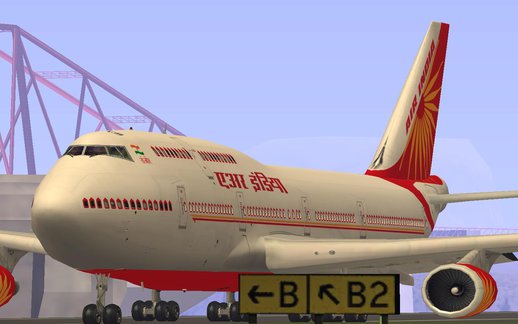Boeing 747-437 Air India Tanjore Old And new skin