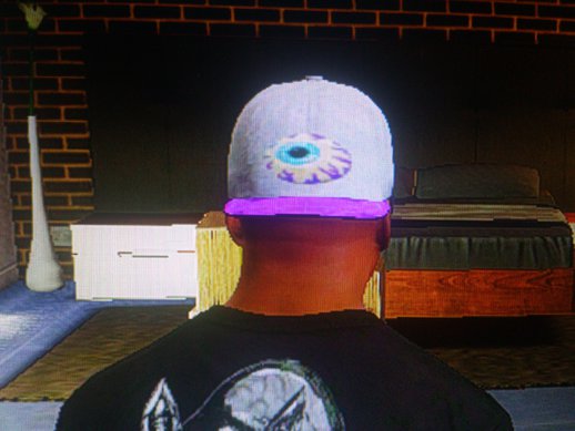 White&Purple Cap with neversoft eye