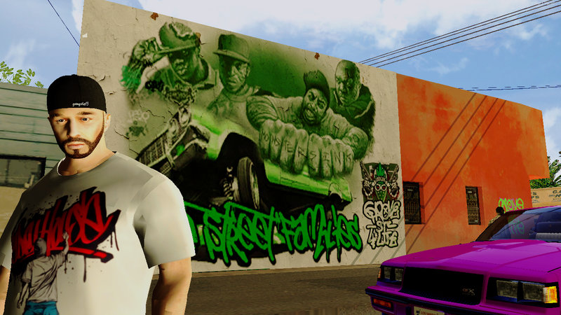GTA San Andreas Grove Street 4 Life Wall Mod