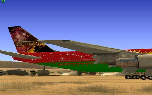 Boeing 747-100 Merry Christmas And Happy New year