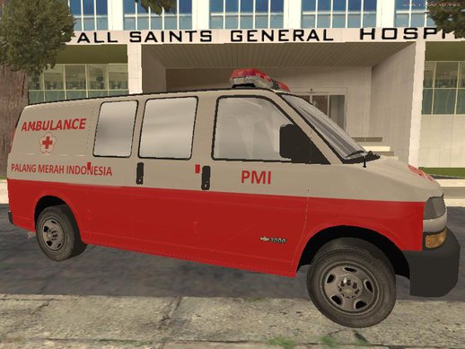 Indonesian PMI Ambulance