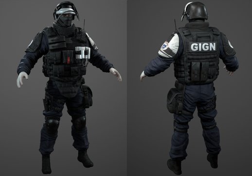 GIGN From Rainbow Six Siege and SCP MTF