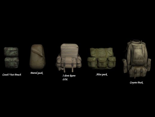 Arma II Backpacks (Patrol/Alice/Coyote/etc.)