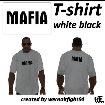Mafia T-Shirt White Black