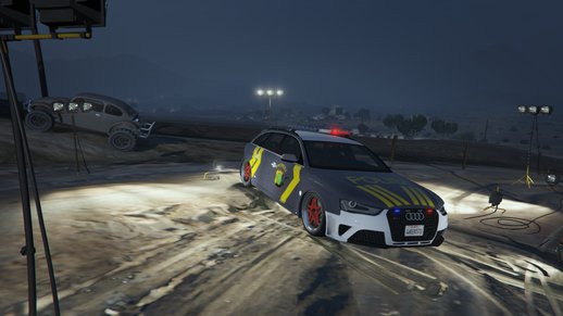Audi A4 Indonesian Police Patrol
