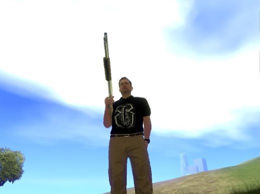 Steve Haines From GTA V , With Roman Reings T-Shirt MOD