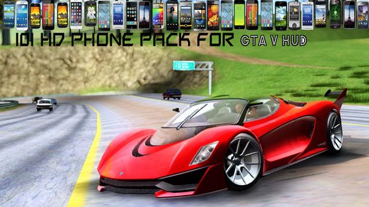101 HD Phone pack for GTA V HUD