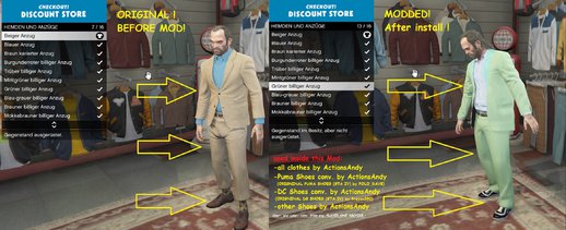 Trevor New Cheap Suits Mod