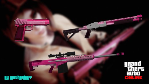 Pink Weapons Pack from GTA V PC #1