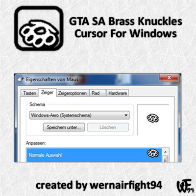 GTA SA Brass Knuckles Cursor For Windows