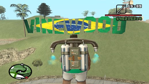 Vinewood Sign Brazilian Flag