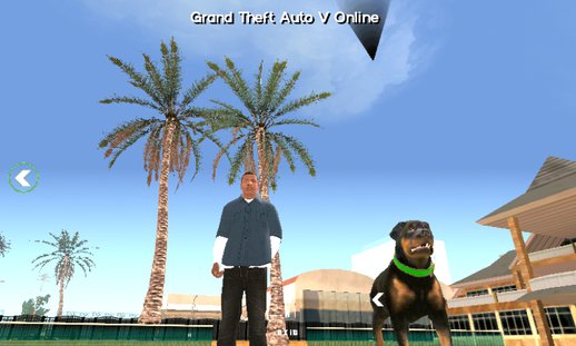GTA V Franklin Dog(Chop) Mod for SA Mobile