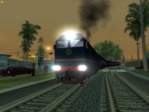 2TE116U Diesel Electric Freight Locomotive (P.N.R Blue-Orange Stripe 2012 Livery)