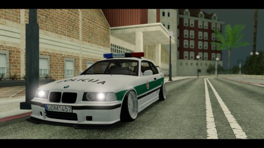 BMW E36 Stance Lithuanian Police