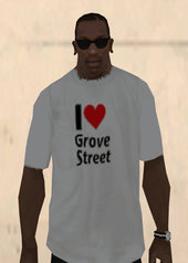 I Love Grove Street T-Shirt White