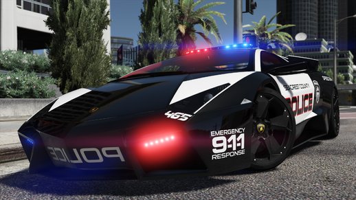 Lamborghini Reventón | Hot Pursuit Police | AUTOVISTA [Add-On / Replace | Template]