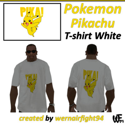 Pokemon Pikachu T-shirt White 