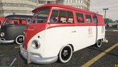 1960s Ambulance/Police Van (English-Persian) Volkswagen Transporter