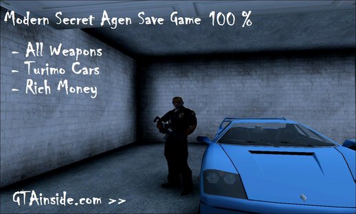 Modern Secret Agent Save Game 100%