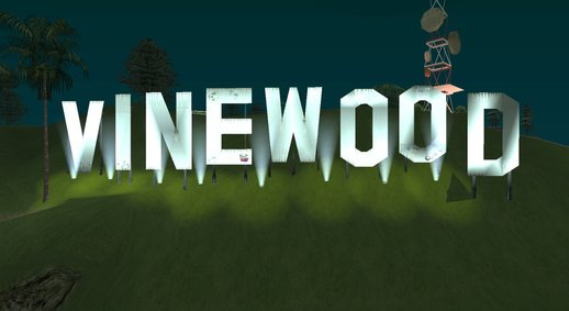 Vinewood Sign From GTA V 3.0 Final