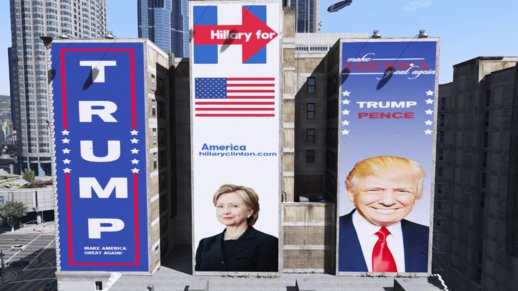 US Presidential Election Billboards