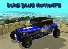 Duke Blue Hotknife Race Car
