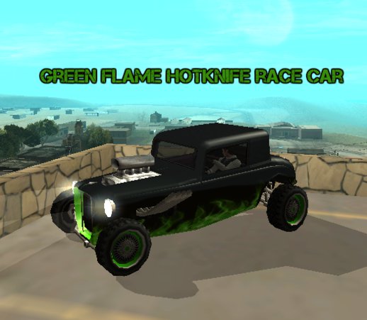 Green Flame Hotknife Race Car