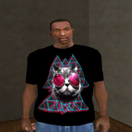 3D Space Cat T-Shirt