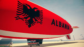 Blimp Eagle Albania Flag 