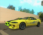 The Fast and The Furious paintjob for Nissan GT-R33