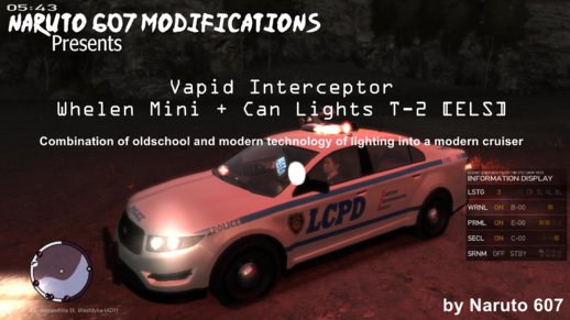 Vapid Interceptor Whelen Mini + Can Lights T-2 [ELS]