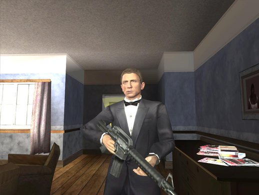 007 James Bond Daniel Craig On Tuxedo