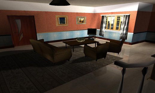 Cj House New HD  Interior Mod