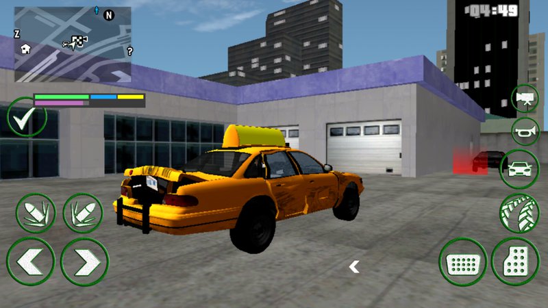 GTA San Andreas GTA IV taxi dff only for Android Mod 