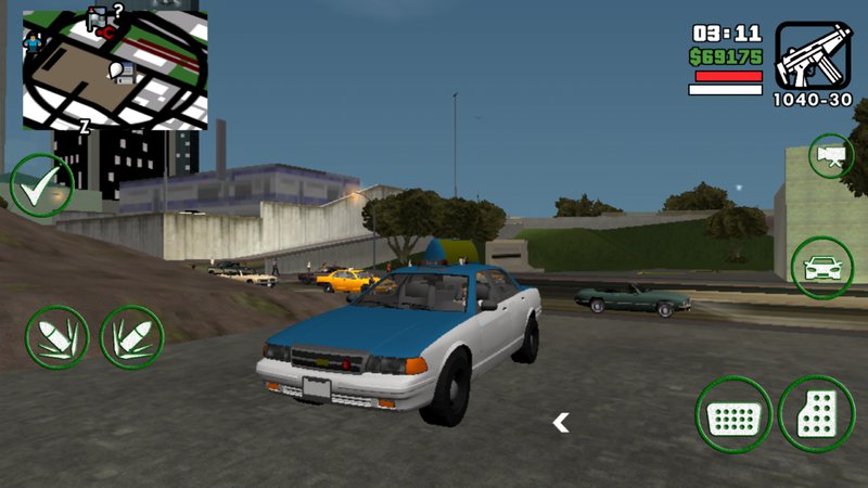 GTA San Andreas GTA V Taxi dff only for Android Mod 