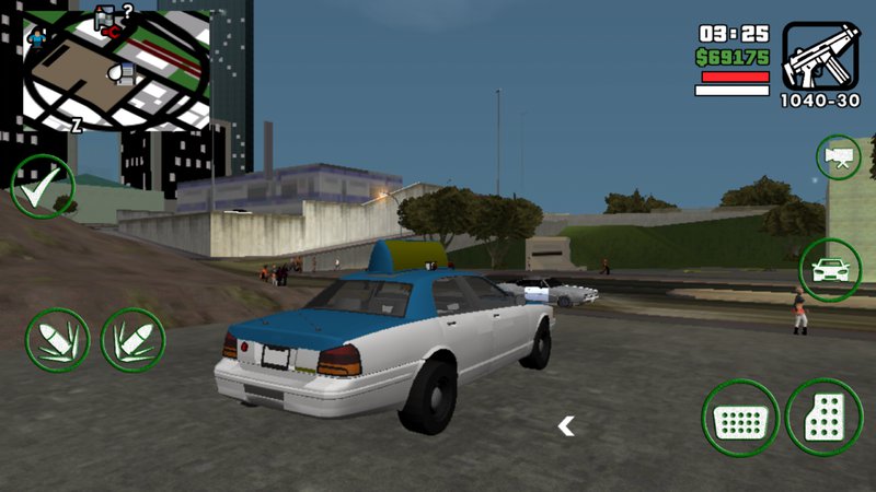 GTA San Andreas GTA V Taxi dff only for Android Mod 
