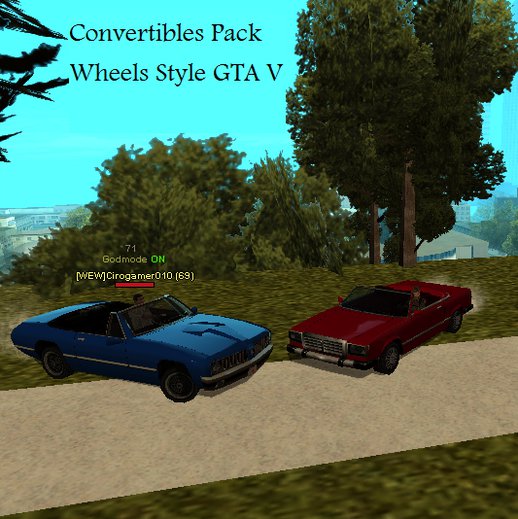 Convertibles Pack (Wheels Style GTA V)