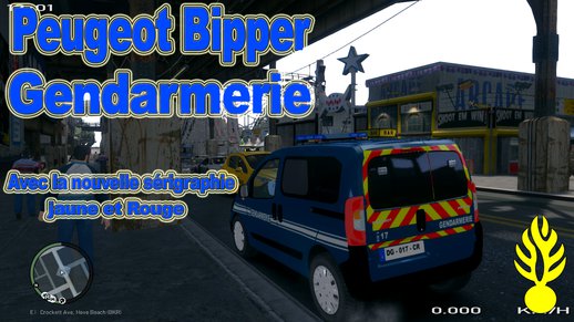 Peugeot Bipper Gendarmerie Nouvelle Sérigraphie