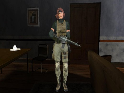Metal Gear Solid 4 Meryl unmasked
