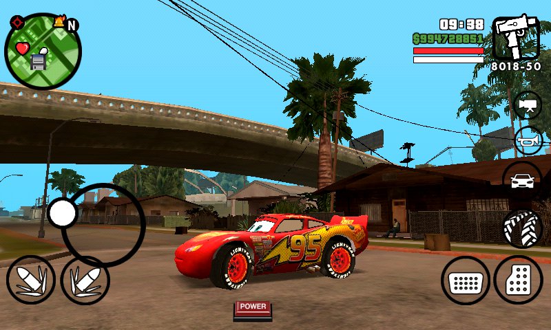 gta san andreas lightning mcqueen mod for android texture