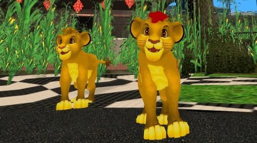 Simba and Kion Skins from The Lion King for GTA SA
